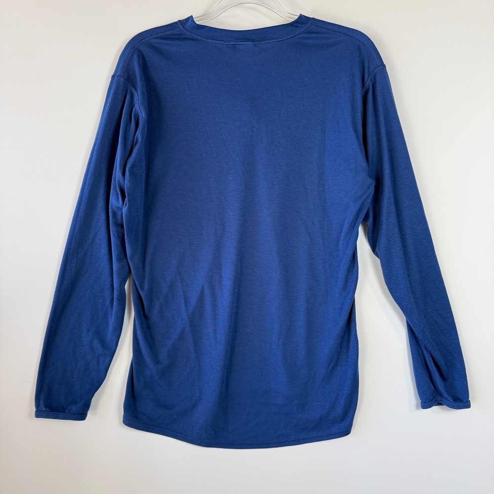 Vintage Patagonia Henley Shirt Mens‎ M Blue Capilene Long Sleeve 44230 Made USA